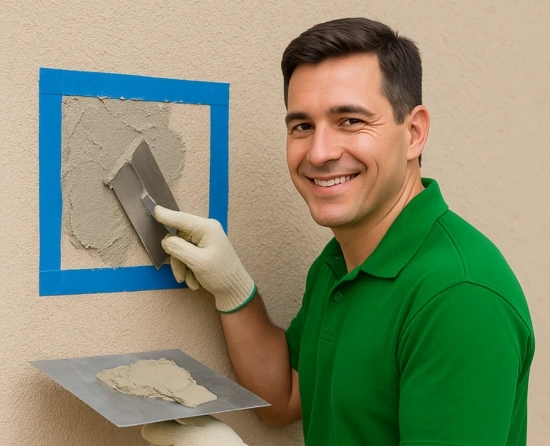 stucco repair handyman